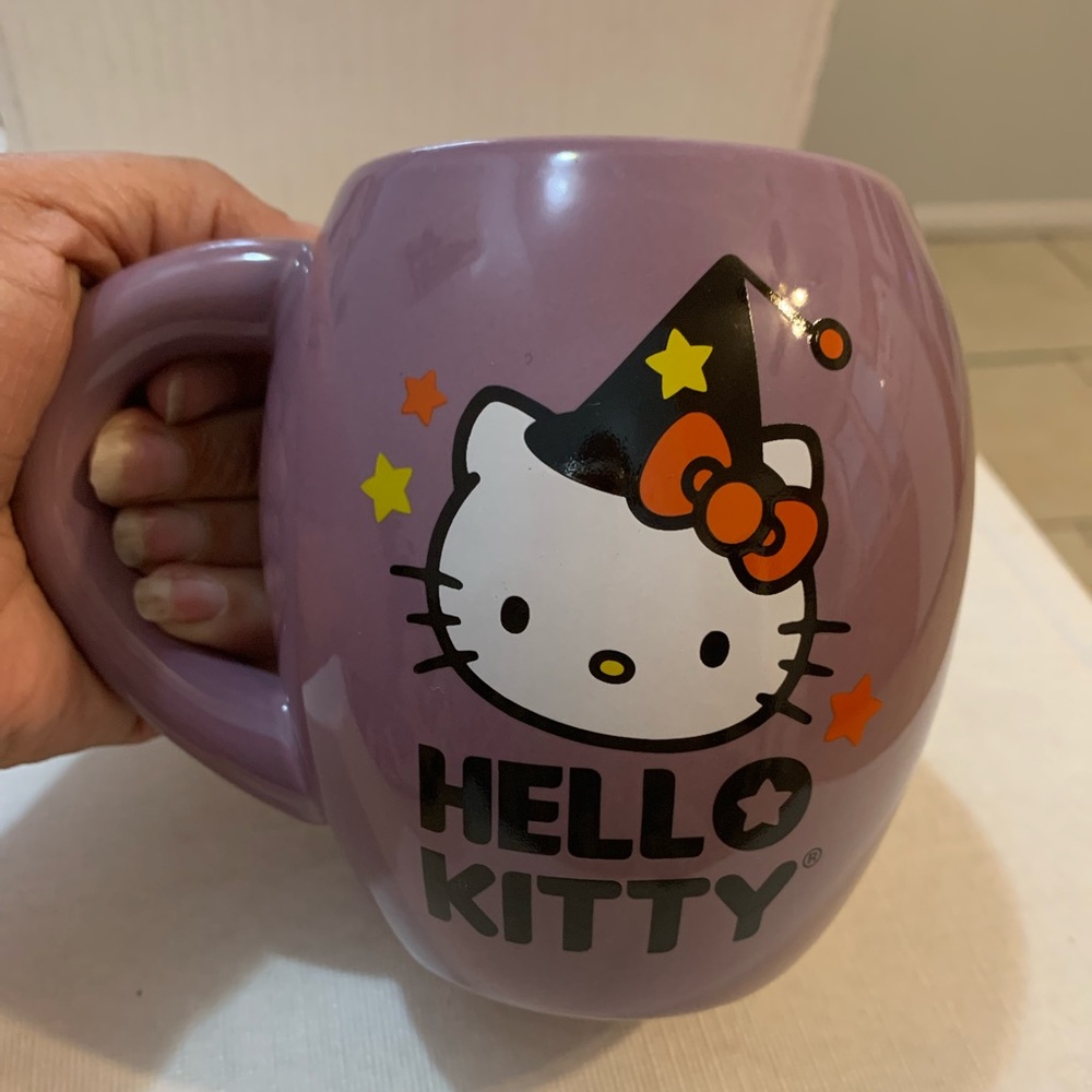 Hello Kitty Bundle - Halloween 20 oz Mug, Pez Dispenser, 45th Anniversary Pin